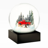 Red Truck with Dogs Snow Globe