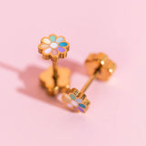 Rainbow Bloom Studs