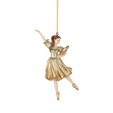 Gold And Cream Resin Gold Clara Ballerina Nutcracker Ornament