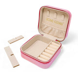 Girl's Sparking Sequin Heart Jewelry Box: Hot Pink