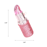 Christmas Ornaments Glass Balls Pink Lipstick