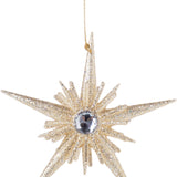 Champ Gold Glittered Acrylic Star Ornament 2-Layer