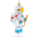 Astronaut with Tool Glass Ornament