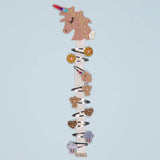 Wall-mounted barrette holder - Unicorn