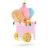 Cotton Candy Cart Glass Ornament