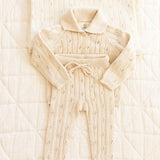 Knit Pointelle Pants - Sugar