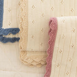 Knit Pointelle Blanket - Milk & Ballet