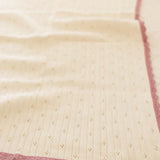 Knit Pointelle Blanket - Milk & Ballet