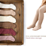 Baby Girl Cotton Knit Lace Stocking