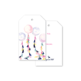 Tasseled Balloons Gift Tags