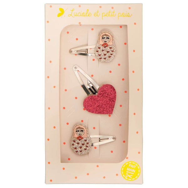 Luciole et Petit Pois - Les Trios - Gift Set - Matryoshka & Coeur Dolls